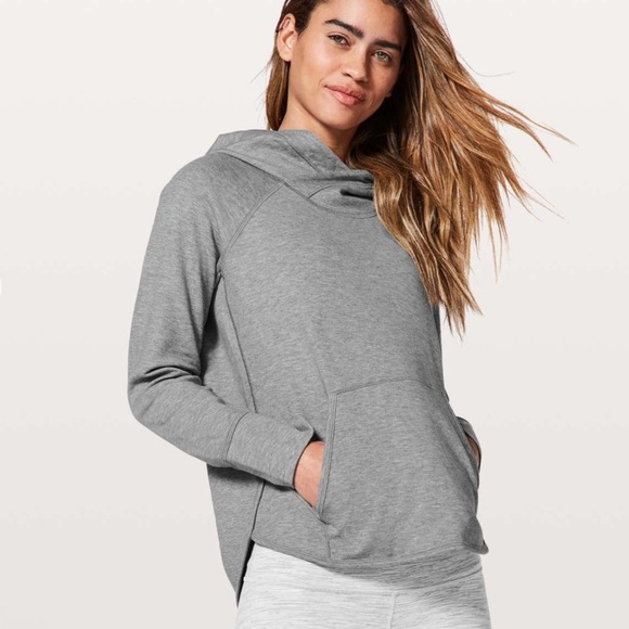 Lululemon Time Out Hoodie Heathered Bleached Coral / Heathered Medium Grey 6 - Picture 2 of 9